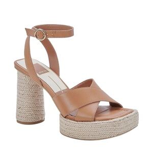 NWT Dolce Vita Arlow Tan Platform‎ Sandals size 10